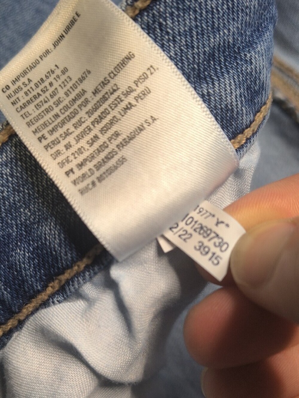 S1138 90s Straight Stretch w/30" Inseam👖American Eagle Women's Size 12 Jeans - Picture 6 of 6